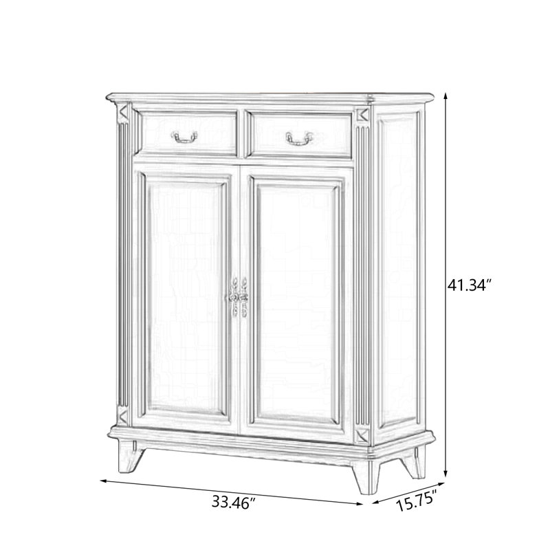 Banc de rangement pour chaussures en bois massif noyer, H 41,34 po x l 33,46 po x P 15,75 po, Noyer