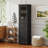 63-Inch Tall Bransford Cabinet With Glass Doors, Adjustable Shelves, And Two Drawers For Elegant Display And Organization.-2046857508