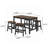 Wood Dining Set Table And 4 Stools Delija | August Grove®-1786949018-1786949016
