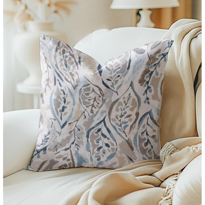 Housse de coussin bleu marine, Carré 15 po