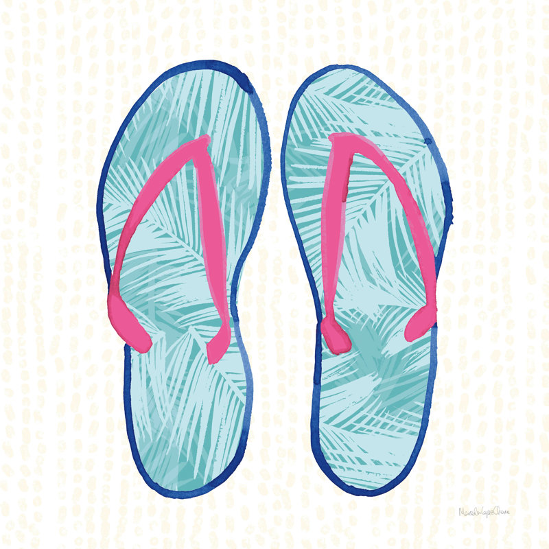 Konrad " Laguna Flipflops II " by Mercedes Lopez Charro, 36" H x 36" W