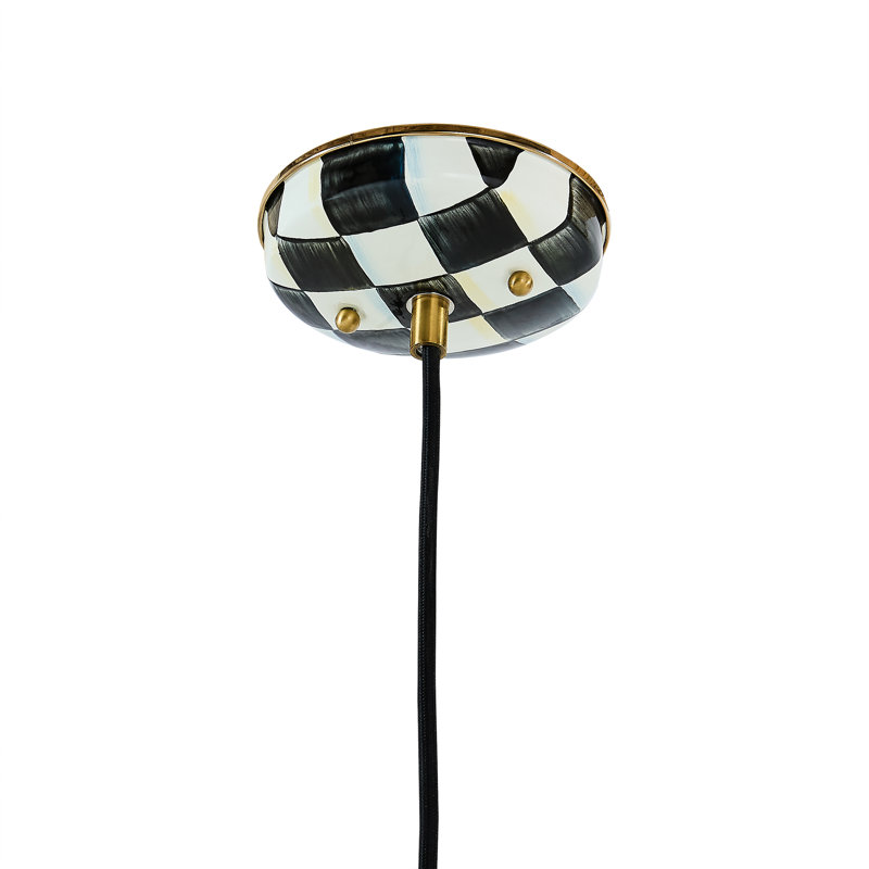 Courtly Check Dome Pendant Lamp, 8