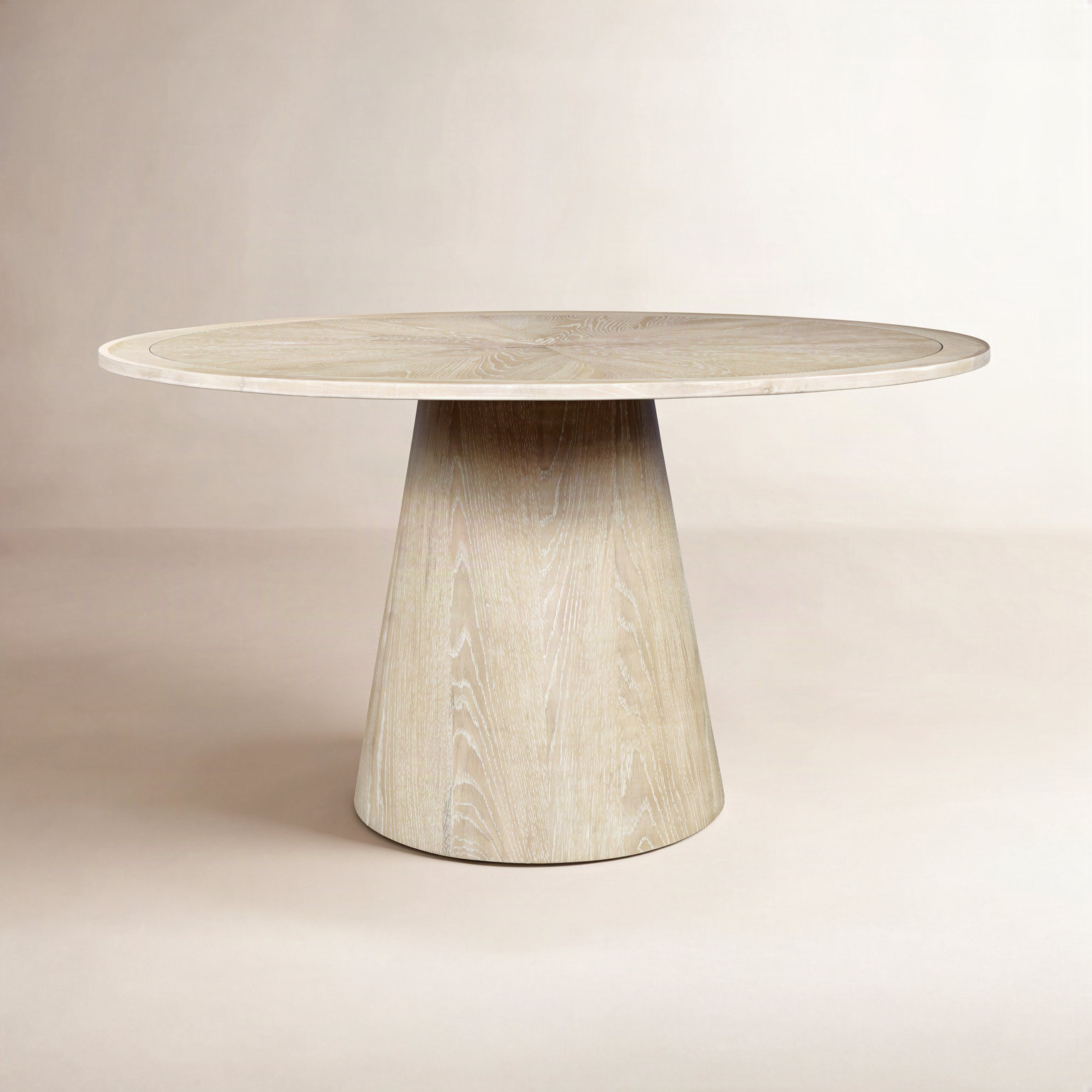 Darlington Acacia Dining Table, 30" H x 50" W x 50" D, Washed
