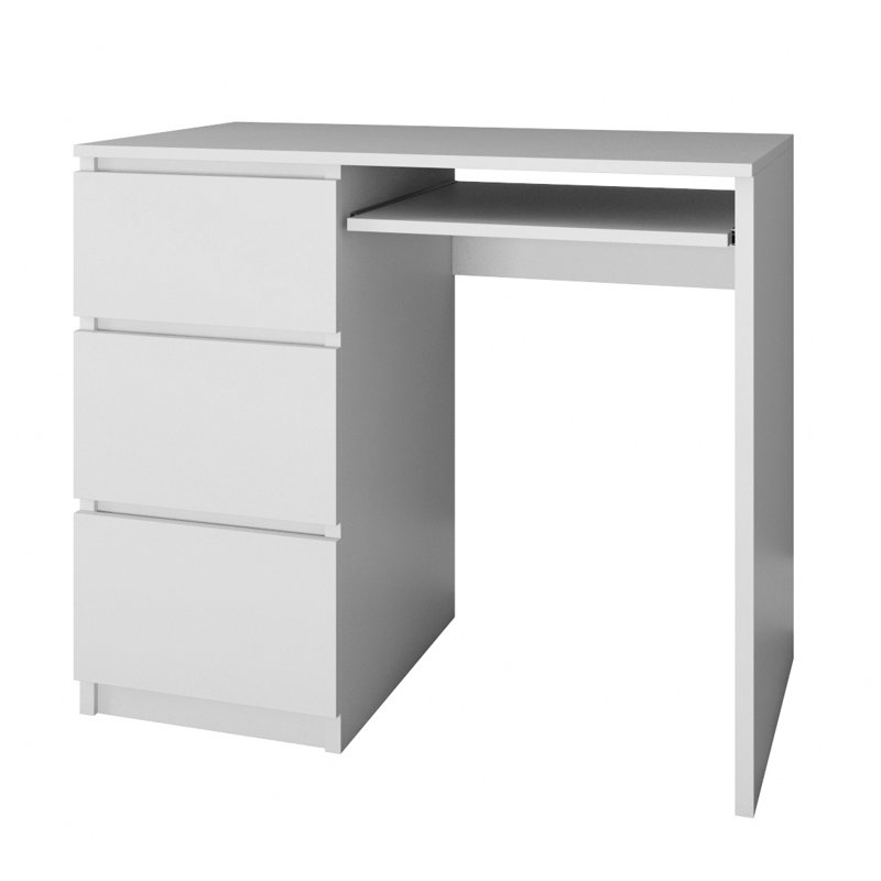 Lecuyer Computer Desk, Left, White