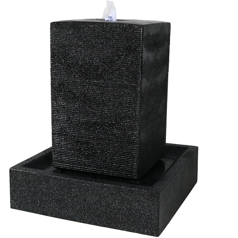 Skaggs Weather Resistant Floor Fountain with Light