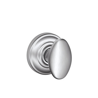 Siena Knob with Andover Trim Non-Turning Lock
