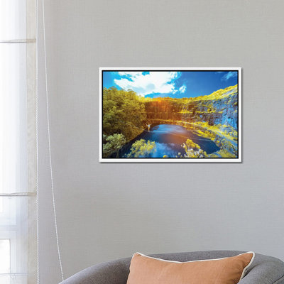 Slackline II by Glauco Meneghelli - Floater Frame Gallery-Wrapped Canvas Giclée on Canvas