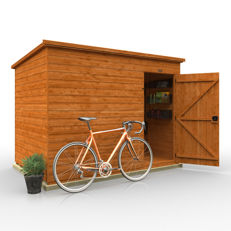 Tiger Shiplap Pent Wooden Shed, 9ft. W x 6ft. D