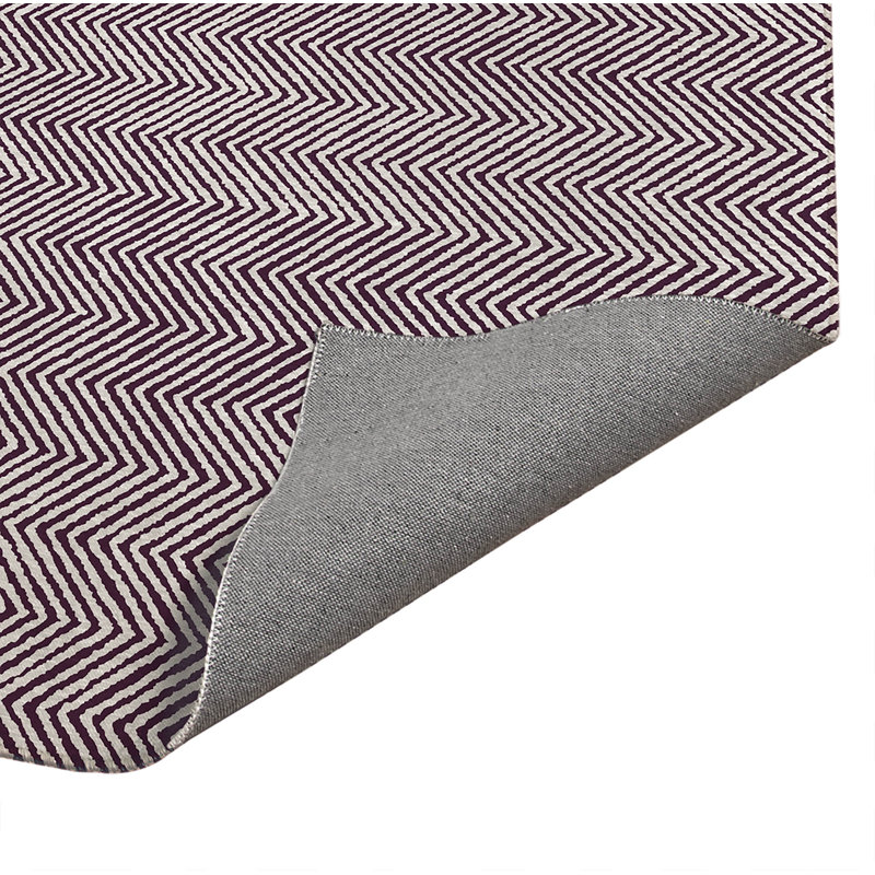 Chevron Groove Indoor Doormat, L 24 po x L 36 po, Eggplant