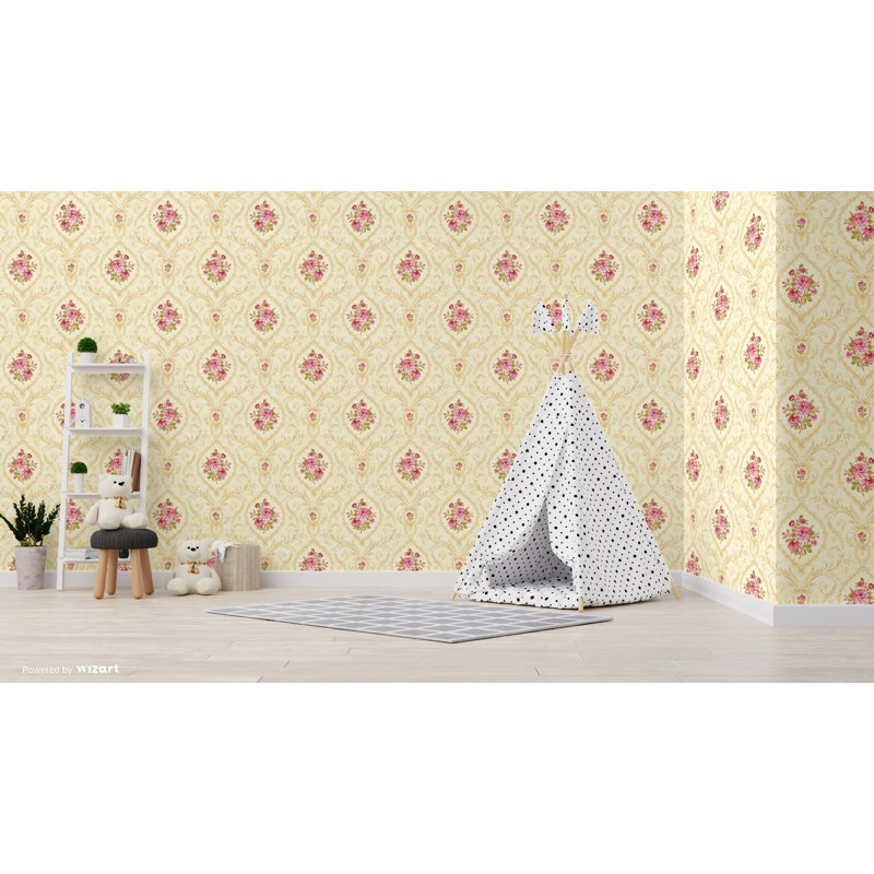 Melandra 10m x 53cm Wallpaper Roll, Soft Gold