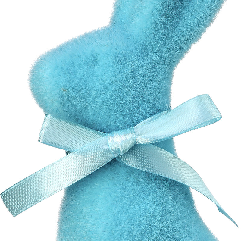 Lapin en terre cuite 9,25 po, Bleu