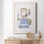 «Sketchy Bath II», peinture sur toile encadrée-1328345214-1328345212