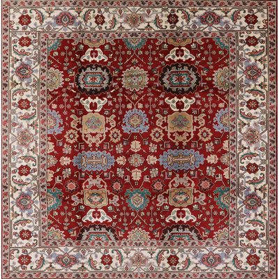 Tapis oriental rouge / ivoire Garabed