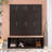 Farmhouse Hall Tree  59" Width X 75" With 4 Hidden Hanging Hooks And Seating Bench-1089779173