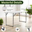 Table pliante 4 pi avec 4 chaises pliantes blanches - Table pliante robuste en plastique à hauteur réglable