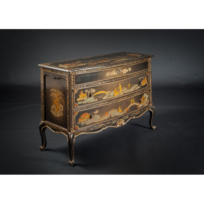 47" Wide 3 Drawer Buffet Table