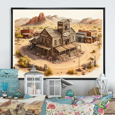 Wild West Town I - Impression sur toile