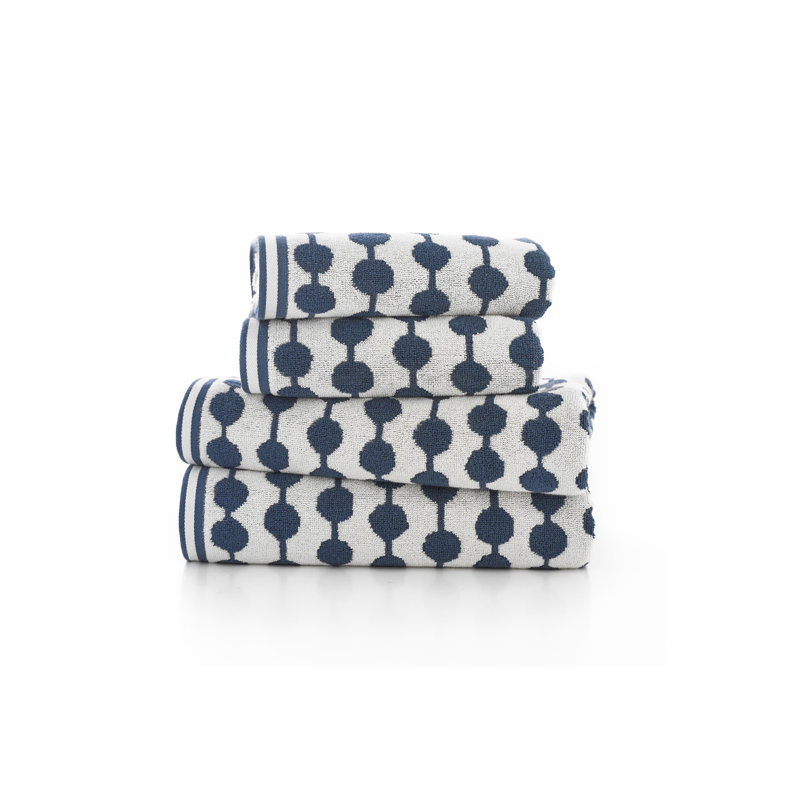 Luxury 100% Cotton Supersoft Absorbent Bobbles Tow Bath Towels - Set of 1, Orange