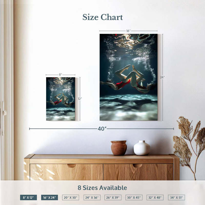 Sireci Synchronized Swimming Duo, 12" H x 8" W