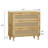 31.94" 3 Storage Unit. Natural & . For Dining Room, Bedroom. Spacious Practical Cabinet For Home Organization. , Oak Finish. Ample Space, Functional Piece