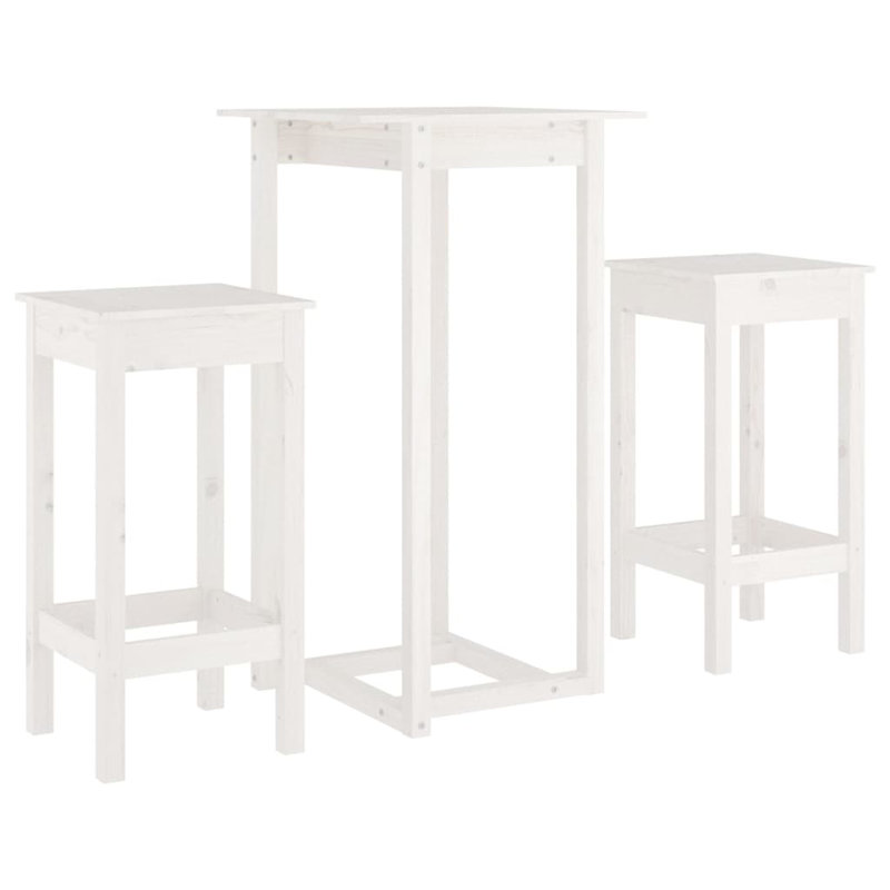 Ensemble de bar vidaXL, Blanc
