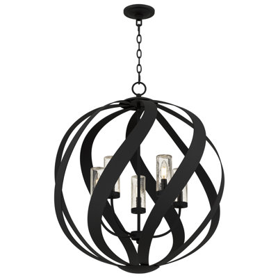 Blacksmith 5-Light Earth Black Pendant Light