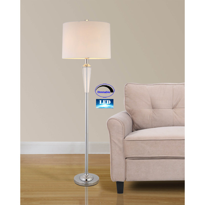 60'' Chrome Traditional Floor Lamp
