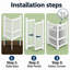 Panneaux de clôture d'intimité pour l'extérieur H 45 po x l 36 po (2 panneaux), housse de climatiseur multi-usage, moustiquaire, diviseur de jardin et d'animal de compagnie