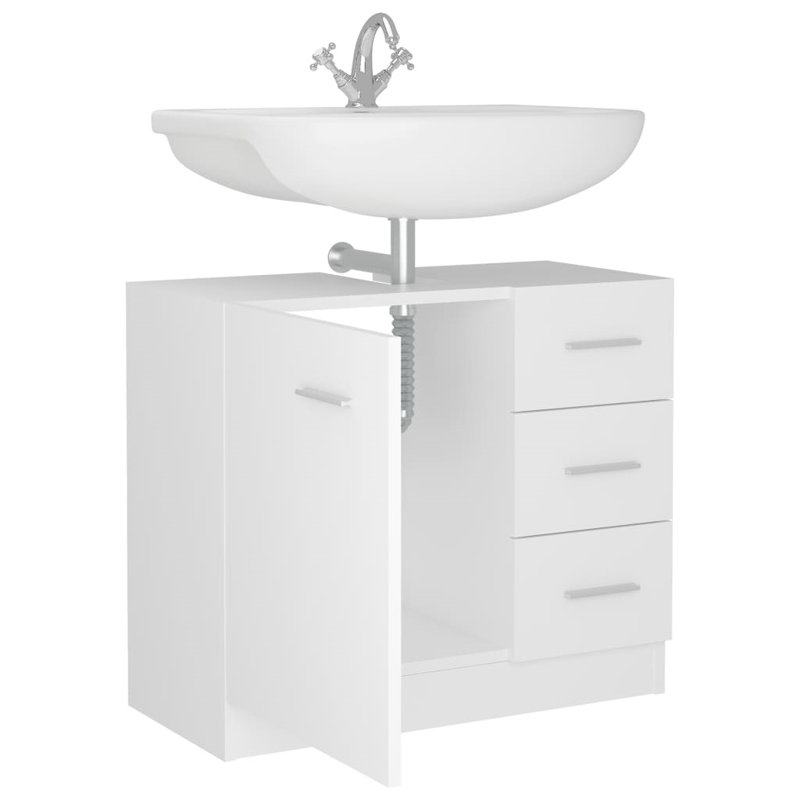 Elioth Freestanding Bathroom Cabinet, White