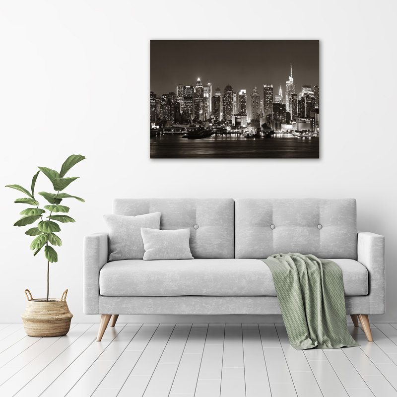 Manhattan New York - No Frame Print on Glass