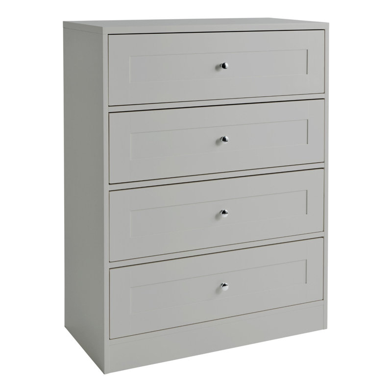 Merrigan 75cm W 4 - Drawer Chest of Drawers, Grey