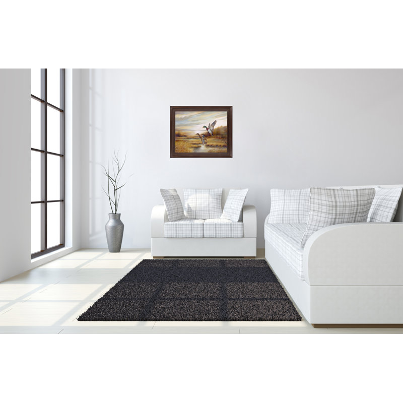 Mallard Flight Wall Art - 28" x 34" - Cinnamon Mocha Frame