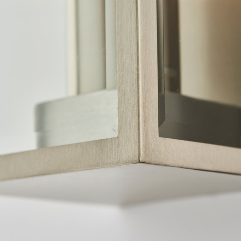 Hudnall 23.5cm H Outdoor Flush Mount, Brushed Stainless Steel