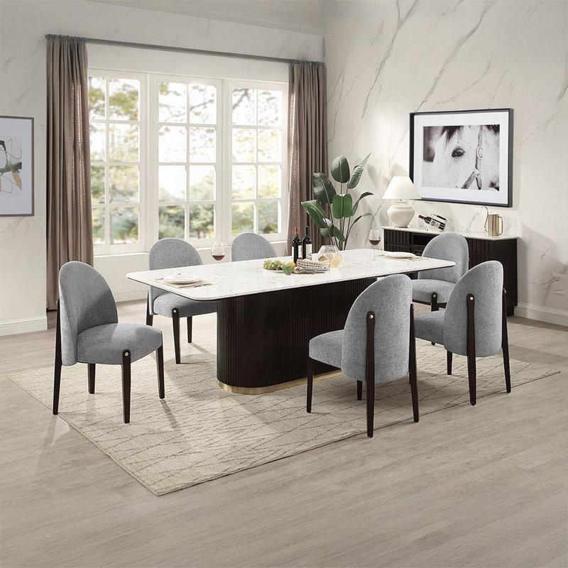 Clayten Dining Table W/Marble Top
