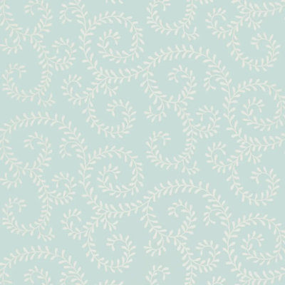 Leafy Scroll Wallpaper