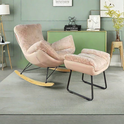 Italian light luxury living room rocking chair