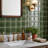 11.5" x 11.5" Glazed 3D Textured Handmade Look Recycled Glass Wall Mosaic Tile-138326100