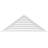 Triangle Surface Mount Functional Brickmould Frame PVC Gable Vent 11/12 Pitch-59870712