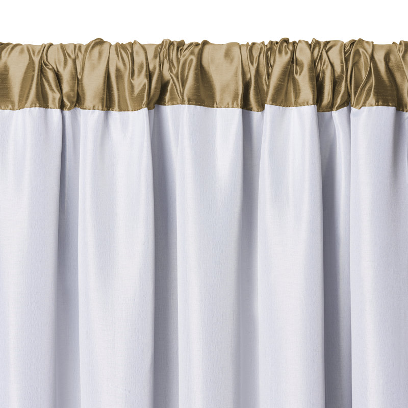Mahoe Blackout Single Curtain Panel, Gold, 52" W x 108" L