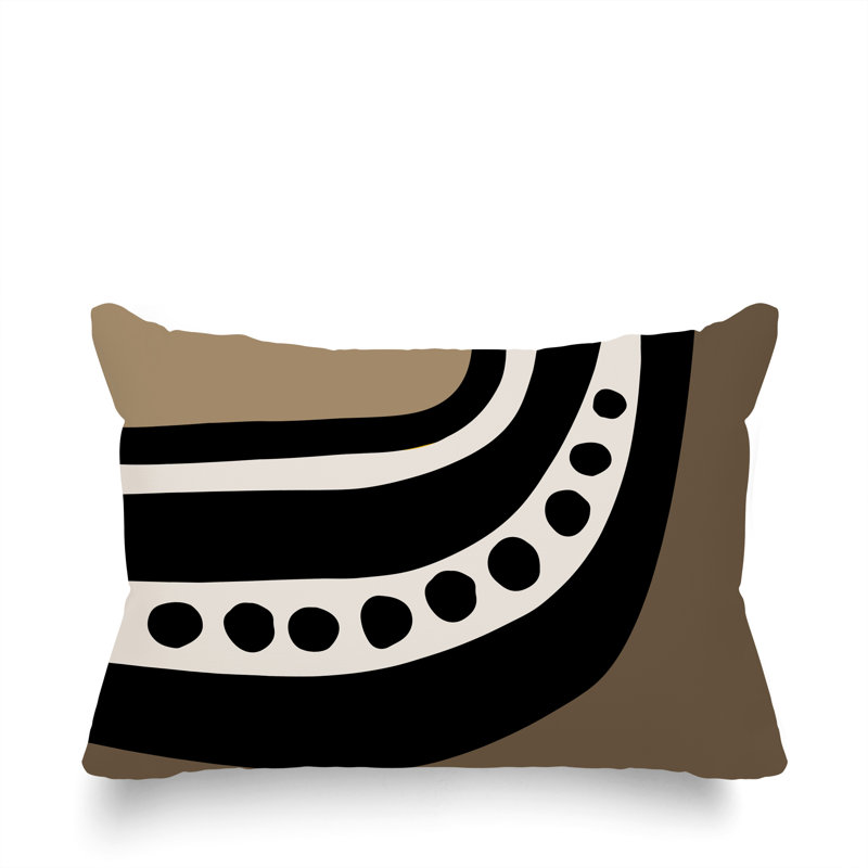 Coussin lombaire réversible intérieur / extérieur Sofi Minimalist, H 14 po x l 20 po, Beige