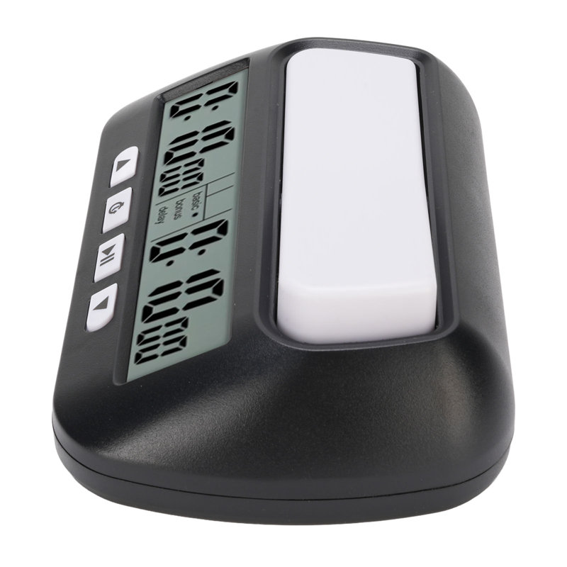 Horloge d'échecs numérique professionnelle multifonction portable à piles pour jeux de société