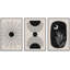 Cadre flottant de style Mid-Century moderne 3 pièces, impression sur toile-79731410-79731413