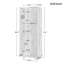 Armoire de rangement polyvalente pour salle de bain et bureau avec tablettes réglables et dispositif anti-basculement-1760464954