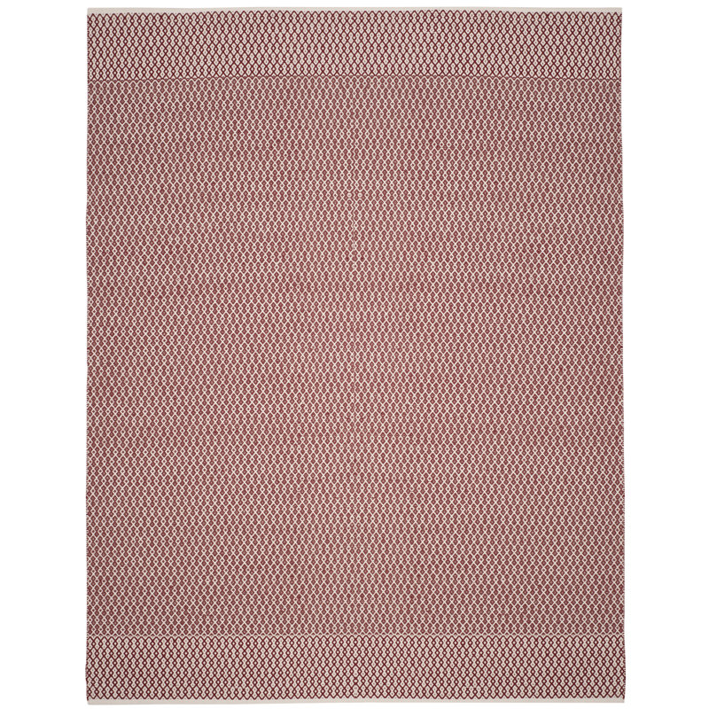 Tapis géométrique en coton tissé à la main Melaina, Rectangle 2 pi 3 po x 4 pi