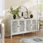 Buffet antique 60 "avec sculptures florales-1363701539