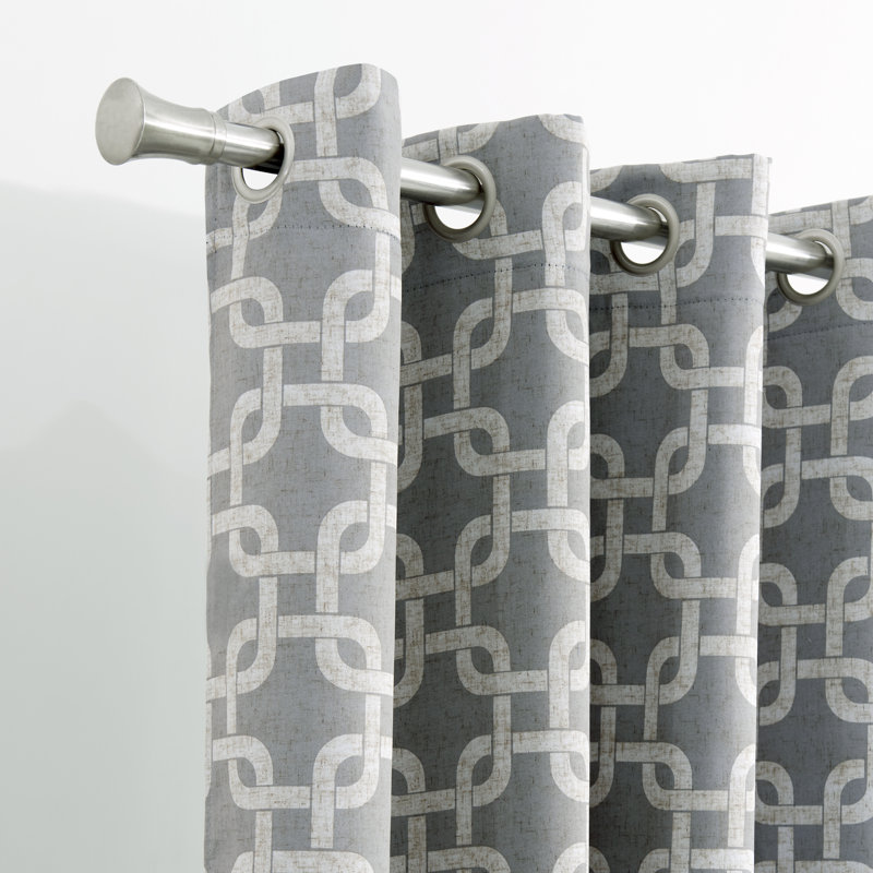 Blackout Curtains Single Panel 2 Panels Bedrooms Living Room 54x84 Machine Washable Ideal Curtains, Silver