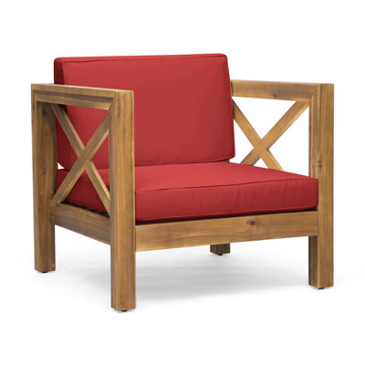 Chaise de repos Mid-Century moderne en bois avec revêtement en eau, 29,95 po x 26,53 po, 41,57 lb