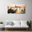 Boats Sea Landscape - Unframed Photograph on Glass
