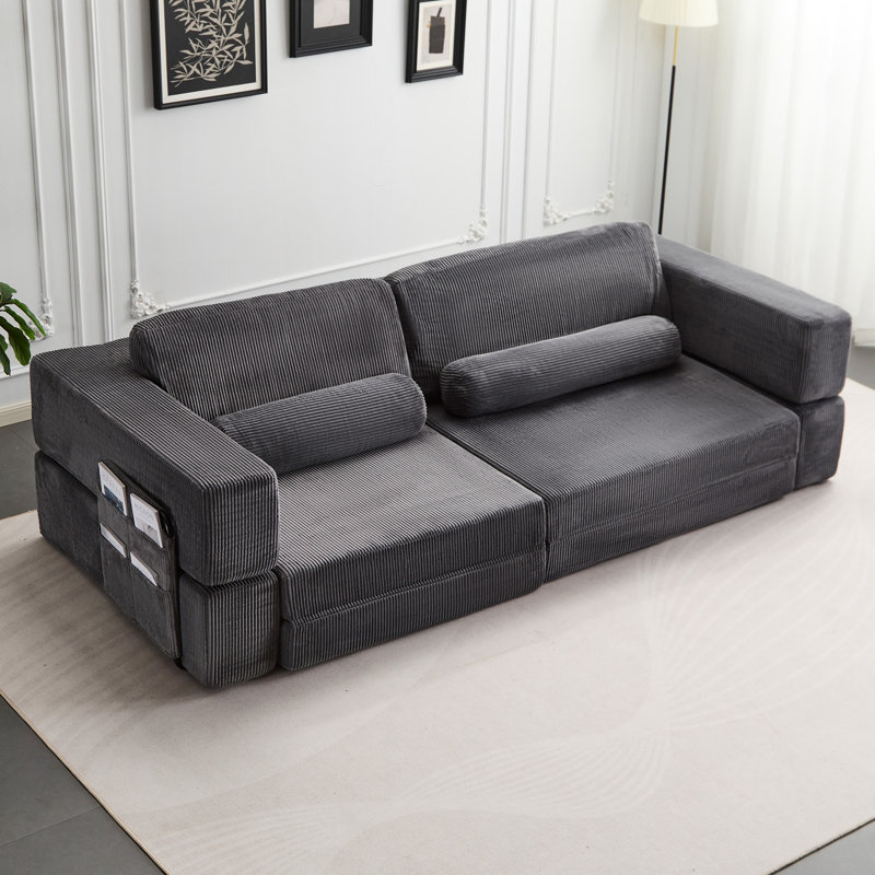 Canapé modulaire pliable Castle, DARK-GREY