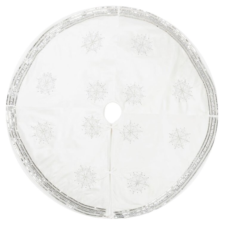 Hingham Banded Snowflake Tree Skirt